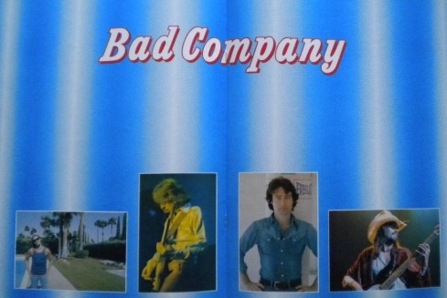 BAD COMPANY british Tour 1979 programme inside